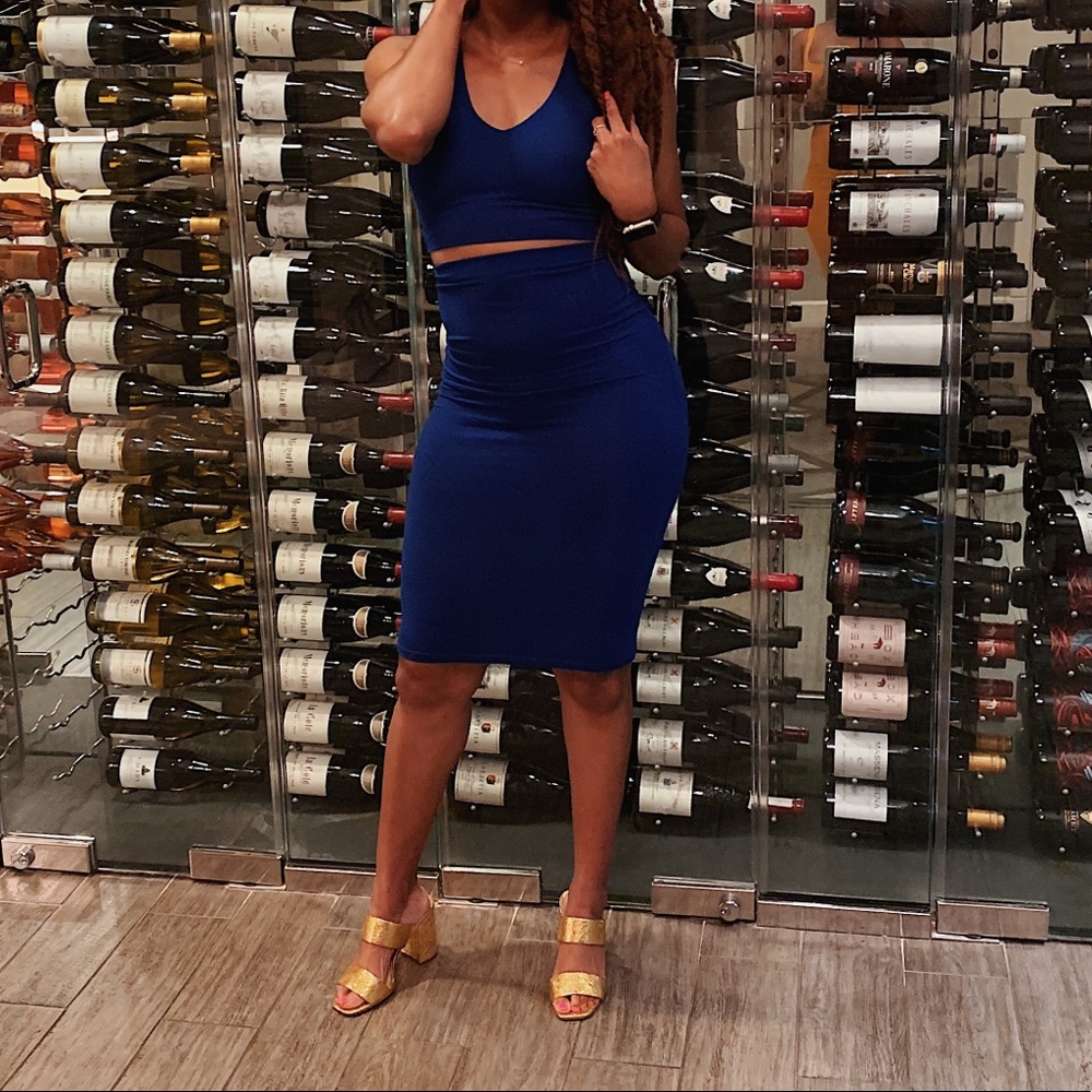 Royal Blue 2 piece set